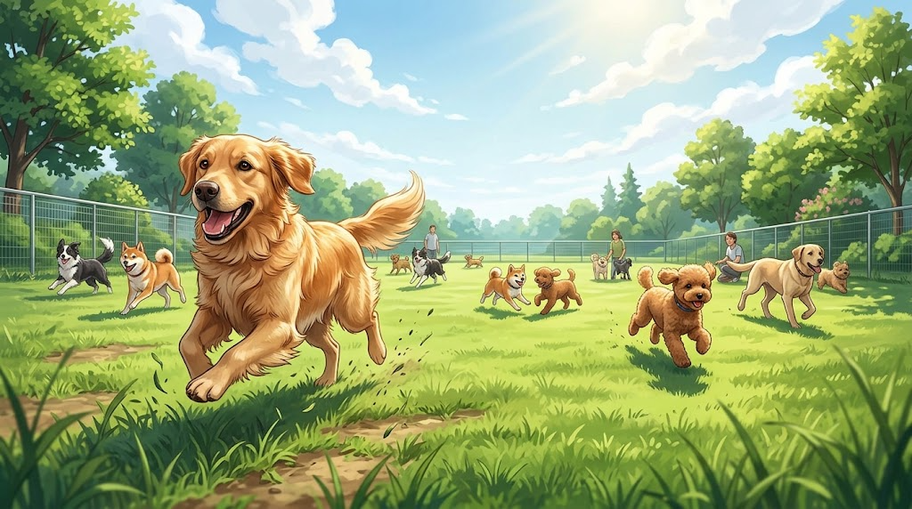 DOG DEPT GARDEN HOTEL軽井沢のイメージイラスト