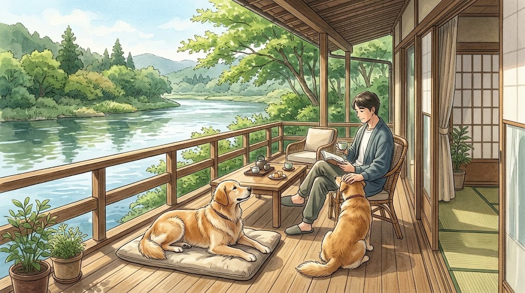 レジーナリゾート軽井沢御影用水のイメージイラスト